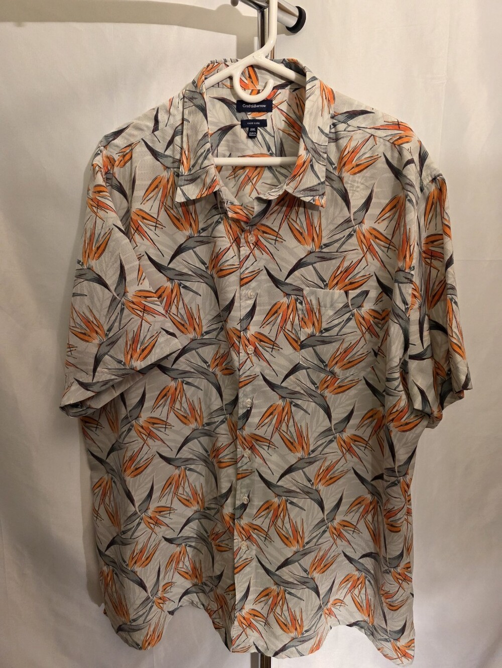 Hawaiian Style Button-Front Shirt